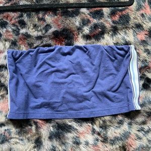 aerie blue striped tube top